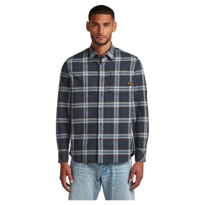 карирана,риза,мъжки,ризи,g,star,bristum,2.0,long,sleeve,shirt,ash,blue,toby,check,(blue)