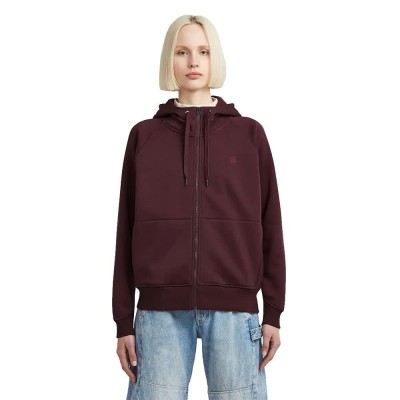 блуза,дамски,блузи,g,star,premium,core,2.1,full,zip,sweatshirt,maroon,(purple)