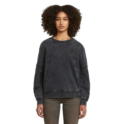 блуза,дамски,блузи,g,star,washed,3d,a,line,sweatshirt,dark,black,smokey,gd,(grey)