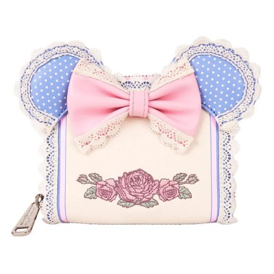 портфейли,и,портмонета,loungefly,disney,by,minnie,floral,and,lace,ears,wallet,beige