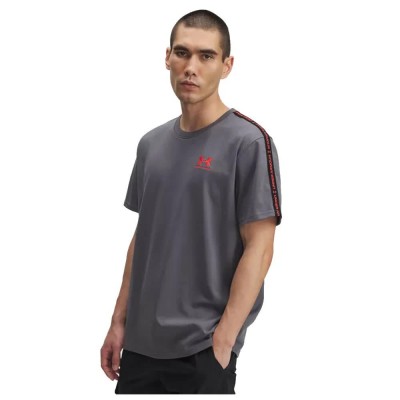 тениска,мъжки,тениски,under,armour,icon,heavyweight,taping,short,sleeve,t,shirt,grey,(gray,racer,red)