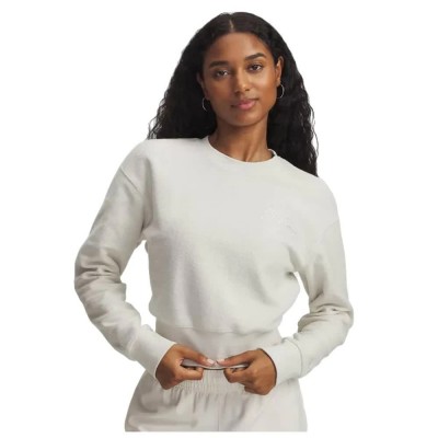 блуза,дамски,блузи,under,armour,icon,terry,varsity,crew,sweatshirt,white,summit,white,(white)