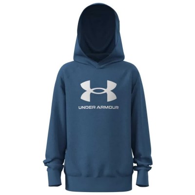 суичър,детски,блузи,under,armour,rival,fleece,big,logo,hoodie,blue,white,(blue)
