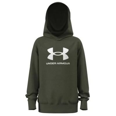 суичър,детски,блузи,under,armour,rival,fleece,big,logo,hoodie,green,white,(green)