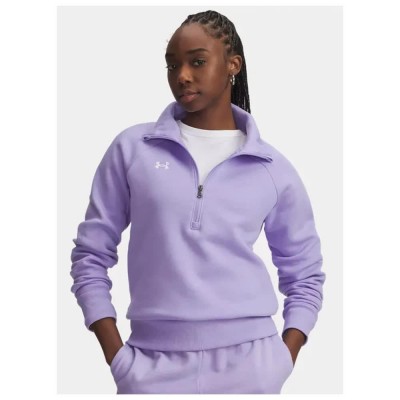 поларена,блуза,дамски,блузи,under,armour,rival,fleece,half,zip,sweatshirt,purple,(purple,white)