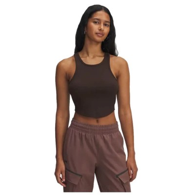 тениска,дамски,тениски,under,armour,rival,rib,sleeveless,t,shirt,brown,white,(brown)