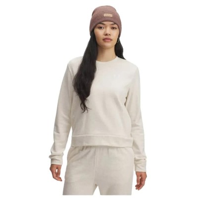 блуза,дамски,блузи,under,armour,rival,terry,crew,sweatshirt,brown,white,(beige)