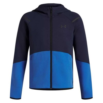 поларена,блуза,детски,блузи,under,armour,unstoppable,fleece,full,zip,sweatshirt,blue,black,(blue)