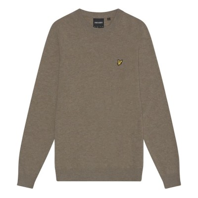 блуза,мъжки,пуловери,lyle,&,scott,kn2114v,sweater,sage,uniform,marl,(brown)