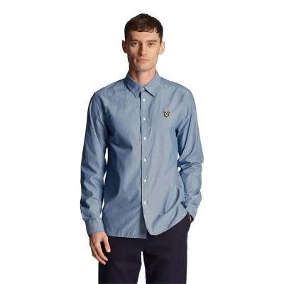 риза,с,дълъг,ръкав,мъжки,ризи,lyle,&,scott,lw2005v,long,sleeve,shirt,blue