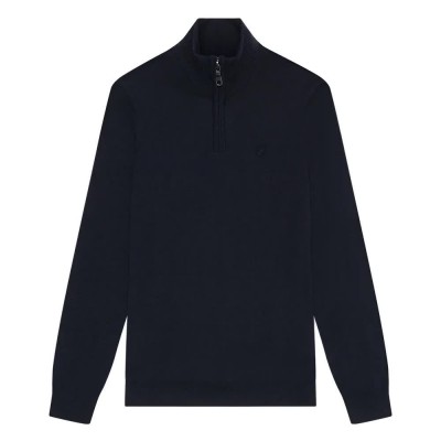 блуза,мъжки,пуловери,lyle,&,scott,tonal,eagle,marino,half,zip,sweater,blue
