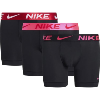 боксерки,мъжко,бельо,nike,dri,fit,essential,brief,boxers,3,units,black,hyper,pink,uni,red,black,shine,(black)
