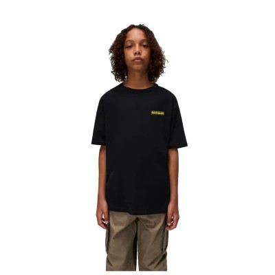 тениска,детски,тениски,napapijri,adige,short,sleeve,t,shirt,black,(all,over,print)