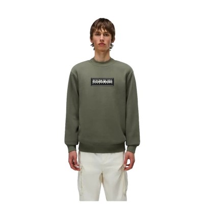 блуза,мъжки,пуловери,napapijri,box,logo,sweatshirt,green,(tea,leaf)