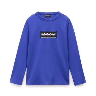 тениска,детски,тениски,napapijri,chamois,long,sleeve,t,shirt,royal,blue,(blue)