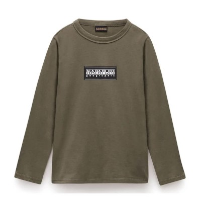 тениска,детски,тениски,napapijri,chamois,long,sleeve,t,shirt,tea,leaf,(green)
