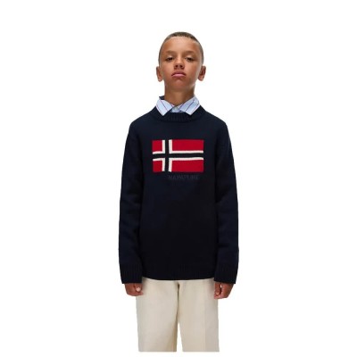 блуза,детски,блузи,napapijri,mura,sweater,blue,(blu,marine)
