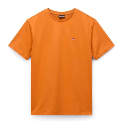 тениска,мъжки,тениски,napapijri,salis,summmer,short,sleeve,t,shirt,orange,pumpkin,(orange)