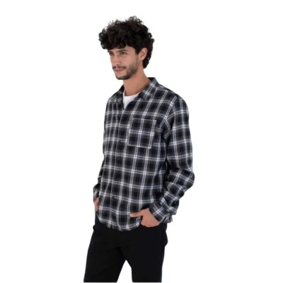 риза,с,дълъг,ръкав,мъжки,ризи,hurley,axe,long,sleeve,shirt,black,(black)