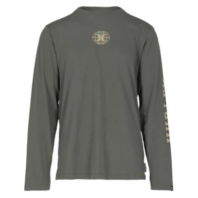 тениска,мъжки,тениски,дамски,тениски,hurley,banner,long,sleeve,t,shirt,grey,(cargo)