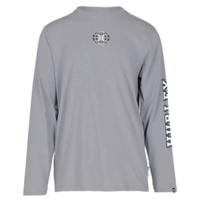 тениска,мъжки,тениски,дамски,тениски,hurley,banner,long,sleeve,t,shirt,grey,(worker,blue)