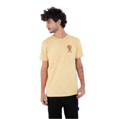 тениска,мъжки,тениски,hurley,dancer,short,sleeve,t,shirt,yellow,(hazelnut)