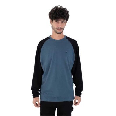 тениска,мъжки,тениски,hurley,mtseu00022,long,sleeve,t,shirt,black