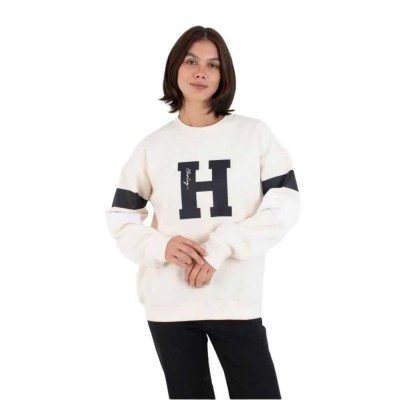 блуза,дамски,блузи,hurley,out,run,sweatshirt,beige,(pearl,ivory)