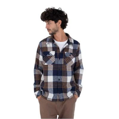 риза,с,дълъг,ръкав,мъжки,ризи,hurley,ranger,long,sleeve,shirt,brown,(nightforce)