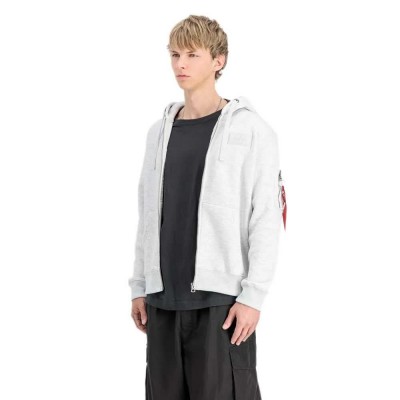 суичър,мъжки,пуловери,alpha,industries,back,print,zip,hoodie,pastel,grey,melange,(grey)