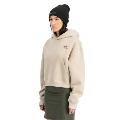 суичър,дамски,блузи,alpha,industries,basic,sl,hoodie,organic,beige,(beige)