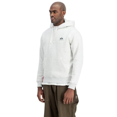 суичър,мъжки,пуловери,alpha,industries,basic,small,logo,hoodie,pastel,grey,melange,(grey)