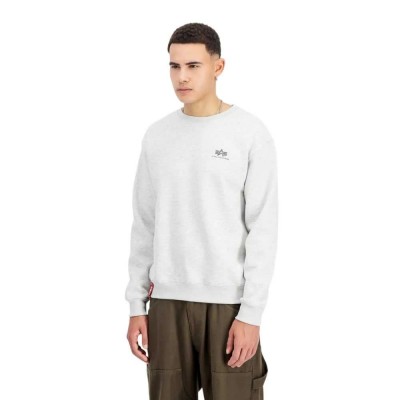 блуза,мъжки,пуловери,alpha,industries,basic,small,logo,sweatshirt,pastel,grey,melange,(grey)