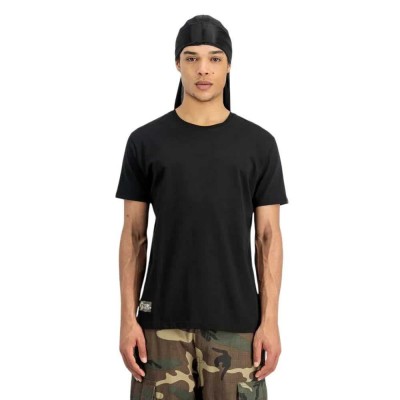 тениска,мъжки,тениски,alpha,industries,camo,label,back,print,short,sleeve,t,shirt,black