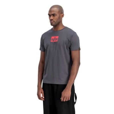 тениска,мъжки,тениски,alpha,industries,satin,logo,t,short,sleeve,t,shirt,vintage,grey,(grey)