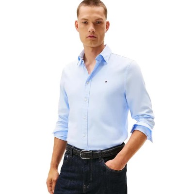 риза,с,дълъг,ръкав,мъжки,ризи,tommy,hilfiger,dobby,slim,fit,long,sleeve,shirt,sweet,blue