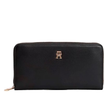 портфейли,и,портмонета,tommy,hilfiger,icon,large,woman,wallet,black,(black)