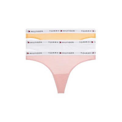 дамско,бельо,дамски,бикини,и,танкини,tommy,hilfiger,mesh,thong,3,units,foggy,pink,white,valencia,orange,(multicolor)