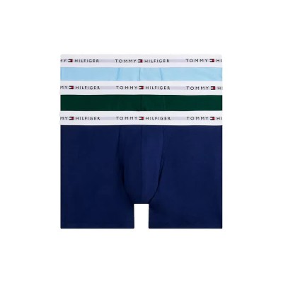 боксерки,мъжко,бельо,tommy,hilfiger,signature,ctn,ess,boxers,ornamental,green,purply,navy,vessel,blue,(blue)