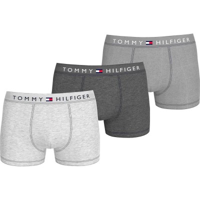 боксерки,мъжко,бельо,tommy,hilfiger,um0um03521,boxers,3,units,grey,(light,heather,medium,heather,dark,heather)