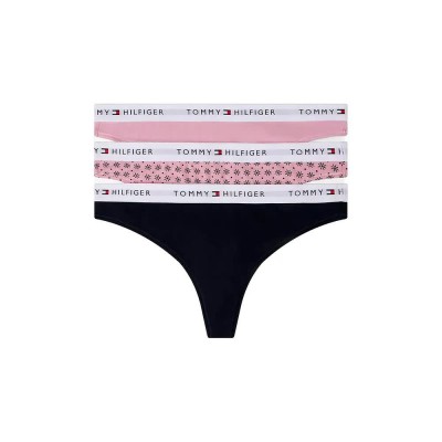 дамско,бельо,дамски,бикини,и,танкини,tommy,hilfiger,uw0uw05530,thong,3,units,black,pink,(mystic,orchid,daisy,desert,sky)