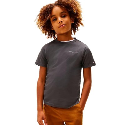 тениска,детски,тениски,tommy,hilfiger,mini,corp,short,sleeve,t,shirt,washed,black,(black)