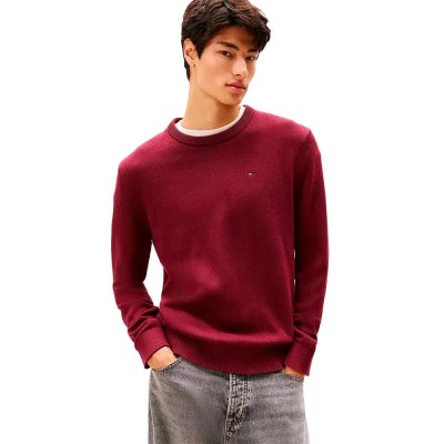 блуза,мъжки,пуловери,tommy,jeans,ess,slim,fit,sweater,red,(red,wine)