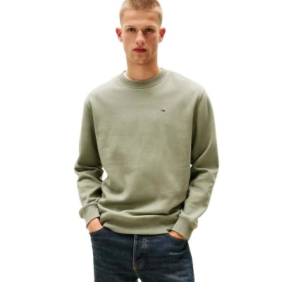 блуза,мъжки,пуловери,tommy,jeans,flag,regular,fit,sweatshirt,utility,sage,(green)