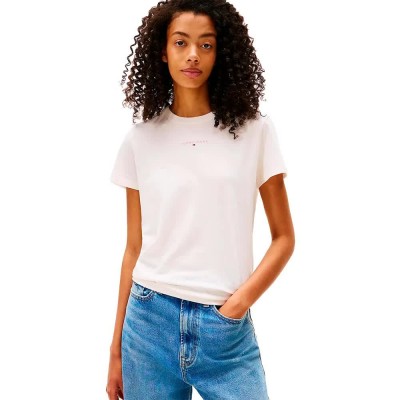 тениска,дамски,тениски,tommy,jeans,linear,regular,fit,short,sleeve,t,shirt,white,(ancient,white)