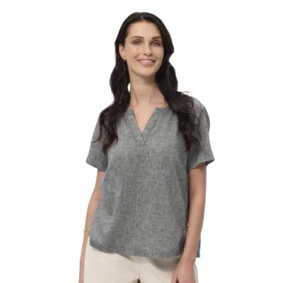 риза,с,къс,ръкав,дамски,блузи,дамски,ризи,redgreen,alexia,short,sleeve,shirt,grey,(black,melange)