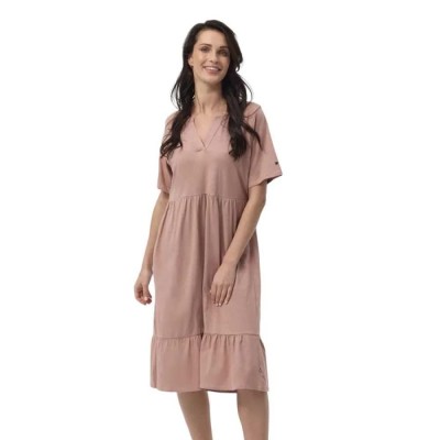 рокля,дамски,поли,и,рокли,redgreen,darlene,short,sleeve,midi,dress,rose,(pink)