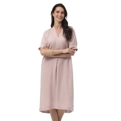 рокля,дамски,поли,и,рокли,redgreen,divine,3,4,sleeve,midi,dress,rose,melange,(pink)
