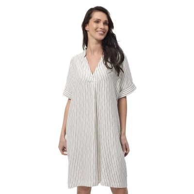 рокля,дамски,поли,и,рокли,redgreen,dora,short,sleeve,midi,dress,grey,(black,stripe)