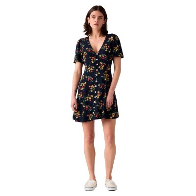 сако,дамски,поли,и,рокли,levi´s,®,gianni,short,sleeve,short,dress,emmeline,floral,navy,blazer,crepe,(blue)